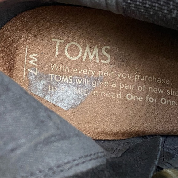 TOMS Majorca Open Toe Gray Perforated Booties Size 7 - Picture 14 of 16